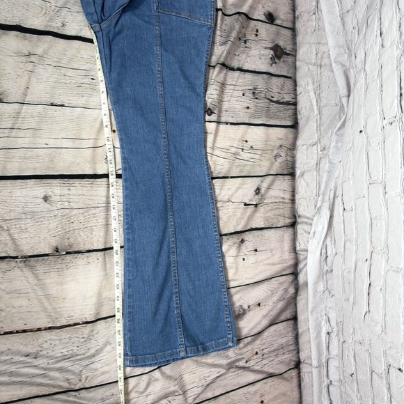 WRANGLER X MODCLOTH - Retro 70's Rainbow Pocket High Rise Jeans - 12 x 30 - Picture 8 of 11